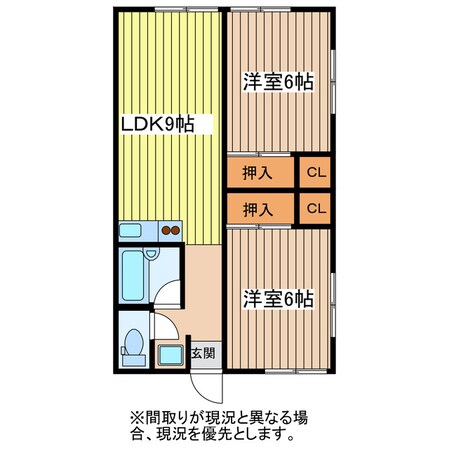 ムツミハイツの物件間取画像